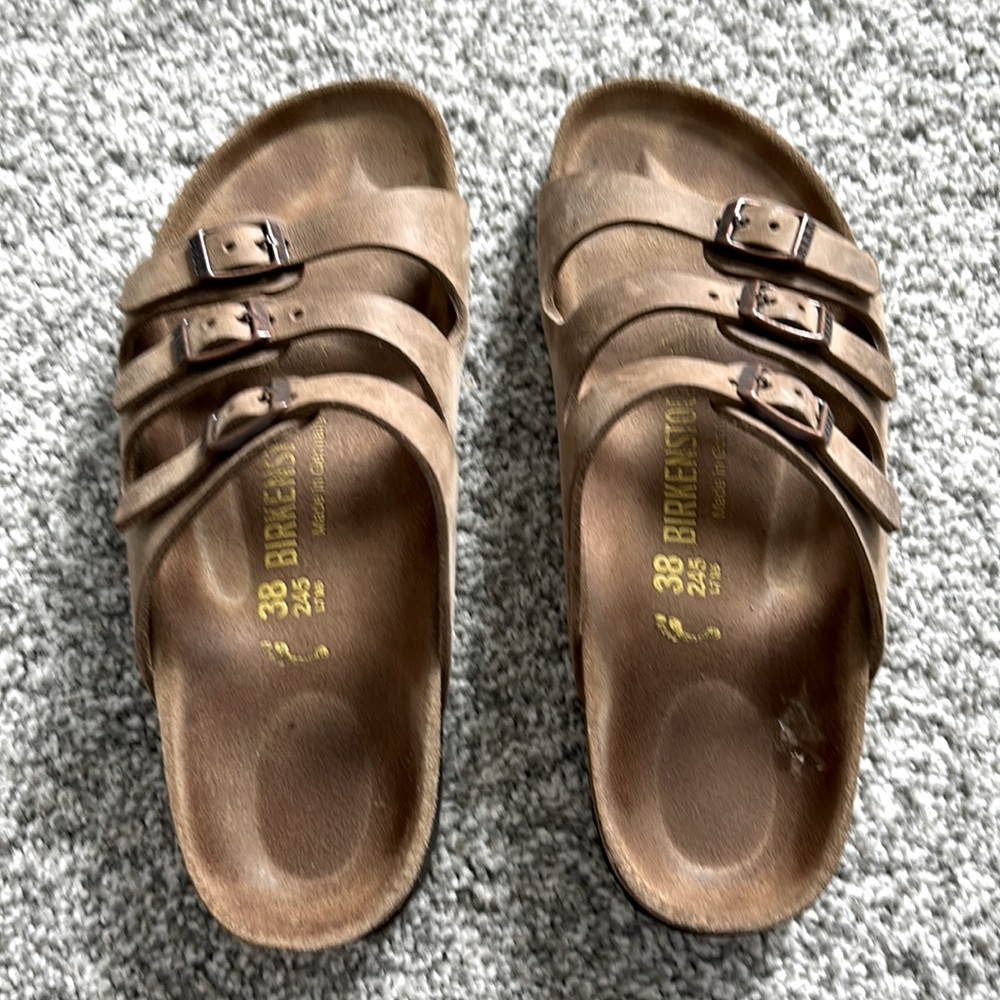 Birkenstock sandals.